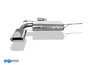 Fox Edelstahl Sportauspuff Skoda Yeti Frontantrieb 160x80mm flachoval eingerollt abgeschrägt mit Absorber