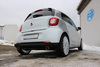 Fox Edelstahl Duplex Sportauspuff Smart Forfour 3 Typ 453 ab 2014 je 78x75mm rechteckig eingerollt abgeschrägt