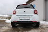 Fox Edelstahl Duplex Sportauspuff Smart Forfour 3 Typ 453 ab 2014 je 78x75mm rechteckig eingerollt abgeschrägt