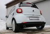 Fox Edelstahl Duplex Sportauspuff Smart Forfour 3 Typ 453 ab 2014 je 78x75mm rechteckig eingerollt abgeschrägt