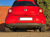 Fox Edelstahl Duplex Sportauspuff Smart Fortwo 3 Typ 453 ab 2014 je 70mm rund doppelwandig