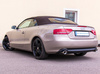 Fox Edelstahl Duplex Sportauspuff Audi A5 Cabrio inkl. Quattro 1x100mm rund eingerollt abgeschrägt mit Absorber