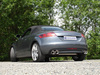 Fox Edelstahl Duplex Sportauspuff Audi TT 8J Coupe u. Roadster 2x100mm rund eingerollt abgeschrägt mit Absorber