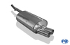 Fox Edelstahl Sportauspuff BMW 3er E46 320d Limousine/Touring/Coupe/Cabrio 2x76mm rund scharf gerade