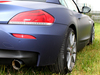 Fox Edelstahl Duplex Sportauspuff BMW Z4 E89 sDrive 35i Roadster je 100mm rund doppelwandig abgeschrägt