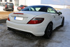 Fox Edelstahl Duplex Sportauspuff Mercedes SLK u. SLC R172 AMG Line je 2x76mm rund eingerollt abgeschrägt