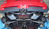 Fox Edelstahl Sportauspuff mittig Mini Cooper S Cabrio R52 2x76mm rund eingerollt gerade mit Absorber
