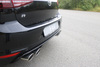 FOX Edelstahl Duplex Sportauspuff VW Golf 7 R je 2x115x85mm oval eingerollt abgeschrägt