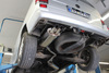 Fox Edelstahl Sportauspuff VW T4 Bus Transporter Caravelle Multivan 2x63mm Dieseloptik scharf 45° nach unten gebogen