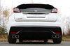 FOX Edelstahl Duplex Sportauspuffanlage ab Kat. Honda Civic 9 FK2 Hatchback je 2x90mm rund eingerollt