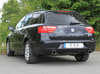 Fox Edelstahl Duplex Sportauspuff-Komplettanlage ab Kat Seat Exeo 1.8l Limo u. ST je 1x90mm rund eingerollt abgeschrägt ohne Absorber