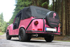 Fox Edelstahl Sportauspuff-Komplettanlage ab Kat. Trabant Kübel 1.1l Kübelwagen Tramp 1x80mm rund eingerollt gerade mit Absorber