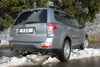 Fox Edelstahl Duplex Komplettanlage ab Kat Subaru Forester SH ab Bj.2007 je 100mm rund eingerollt abgeschrägt