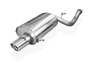 Fox Edelstahl Racing-Komplettanlage ab Kat Subaru Impreza GD GG 2.0l 1x100mm rund eingerollt abgeschrägt mit Absorber