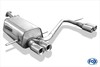 Fox Edelstahl Duplex Racing-Komplettanlage ab Kat Subaru Impreza GD u. GG je 2x70mm rund eingerollt gerade mit Absorber