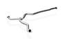 Fox Edelstahl Duplex Racing-Komplettanlage ab Kat Subaru Legacy 4 BL Limousine 2.0l Bj.03-09 je 129x106mm oval eingerollt abgeschrägt mit langer Tulpe