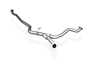 Fox Edelstahl Duplex Racing-Komplettanlage ab Kat Subaru Legacy 4 BL Limousine 2.5l Bj.03-09 je 115x85mm oval eingerollt abgeschrägt mit langer Tulpe