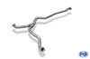 Fox Edelstahl Duplex Racing-Komplettanlage ab Kat Subaru Legacy 4 u. Outback Kombi BP 3.0l Bj.03-09 je 129x106mm oval eingerollt abgeschrägt mit langer Tulpe