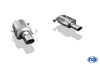 Fox Edelstahl Duplex Racing-Komplettanlage ab Kat Subaru Legacy 4 u. Outback Kombi BP 3.0l Bj.03-09 je 129x106mm oval eingerollt abgeschrägt mit langer Tulpe