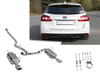 FOX Edelstahl Duplex Racing-Sportauspuffanlage ab Kat. Subaru Levorg je 115x85mm oval eingerollt abgeschrägt