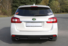FOX Edelstahl Duplex Racing-Sportauspuffanlage ab Kat. Subaru Levorg je 115x85mm oval eingerollt abgeschrägt