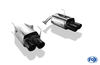 FOX Edelstahl Duplex Sportauspuffanlage ab Kat Subaru WRX STI Stufenheck ab 2014 je 2x90mm rund eingerollt in schwarz
