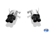 FOX Edelstahl Duplex Sportauspuff Subaru WRX STI Stufenheck ab 2014 je 2x90mm rund eingerollt in schwarz