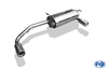 Fox Edelstahl Duplex Sportauspuff Suzuki Jimny Bj. 1998-2005 1x80mm rund eingerollt gerade mit Absorber