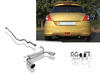 Fox Edelstahl Duplex Racing-Komplettanlage ab Kat Suzuki Swift 4 Typ FZ NZ 1.2l ab 2010 je 100mm rund doppelwandig abgeschrägt