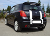 Fox Edelstahl Duplex Sportauspuff Suzuki Swift Sport 3 SG Typ MZ EZ ab 2005 1x100mm rund eingerollt abgeschrägt mit Absorber