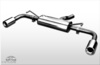 Fox Edelstahl Duplex Sportauspuff Toyota Auris 2.2l TD 1x90mm rund eingerollt gerade mit Absorber