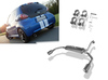 Fox Edelstahl Duplex Sportauspuff Toyota Aygo 1x90mm rund eingerollt gerade mit Absorber