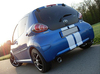 Fox Edelstahl Duplex Sportauspuff Toyota Aygo 1x90mm rund eingerollt gerade mit Absorber