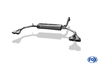 Fox Edelstahl Duplex Sportauspuff Toyota Aygo je 2x86x54mm oval abgeschrägt mit Absorber