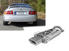 Fox Edelstahl Sportauspuff Toyota Celica T20 Bj.94-99 160x80mm flachoval eingerollt abgeschrägt mit Absorber