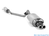 FOX Edelstahl Sportauspuffanlage ab Kat Toyota Corolla E12 1.8 TS Compressor 2x80mm rund eingerollt