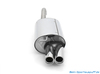 FOX Edelstahl Sportauspuff Toyota Corolla E12 1.8 TS Compressor 2x80mm rund eingerollt