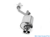 FOX Edelstahl Sportauspuffanlage ab Kat Toyota Corolla E12 1.8 TS Compressor 2x80mm rund eingerollt