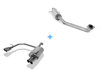 Fox Edelstahl Duplex Sportauspuff-Komplettanlage ab Kat Toyota Corolla E12 1.8 TS Schrägheck 2x80mm rund eingerollt gerade mit Absorber