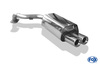 Fox Edelstahl Sportauspuff Toyota Corolla Verso R1 2.2D 2x80mm rund eingerollt gerade mit Absorber