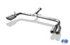 Fox Edelstahl Duplex Endrohrgeweih Toyota RAV 4 III 2.0l ab 2006 2x80mm rund eingerollt abgeschrägt mit Absorber