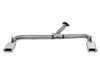 Fox Edelstahl Duplex Endrohrgeweih Toyota RAV 4 III 2.2l Diesel 135x80mm flachoval eingerollt abgeschrägt mit Absorber