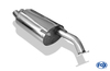 Fox Edelstahl Sportauspuff Volvo V40 u. S40 T4 2x80mm rund eingerollt gerade mit Absorber