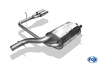 Fox Edelstahl Duplex Sportauspuff Volvo XC90 2x76mm rund eingerollt gerade mit Absorber