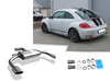 Fox Edelstahl Duplex Sportauspuff VW Beetle Typ 5C 1.4l TSI (Mod. mit Starrachse) je 115x85mm oval eingerollt seitlich abgeschrägt