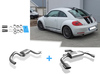 Fox Edelstahl Duplex Sportauspuff-Komplettanlage ab Kat VW Beetle Typ 5C 1.4l TSI (Mod. mit Starrachse) je 115x85mm oval eingerollt seitlich abgeschrägt