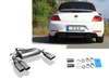 Fox Edelstahl Duplex Sportauspuff VW Beetle Cabrio Typ 16 5C 1.4l (Mod. mit Starrachse) je 2x90mm rund eingerollt abgeschrägt