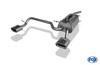 Fox Edelstahl Duplex Sportauspuff VW Caddy 3 160x80mm flachoval eingerollt abgeschrägt mit Absorber