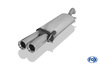 Fox Edelstahl Racing-Komplettanlage ab Kat. VW Corrado 2.0l 16V 2x76mm rund eingerollt gerade mit Absorber