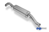 FOX Edelstahl Racing-Komplettanlage ab Kat VW Golf 1 Cabriolet 1x63mm S-Design rund scharfkantig gerade